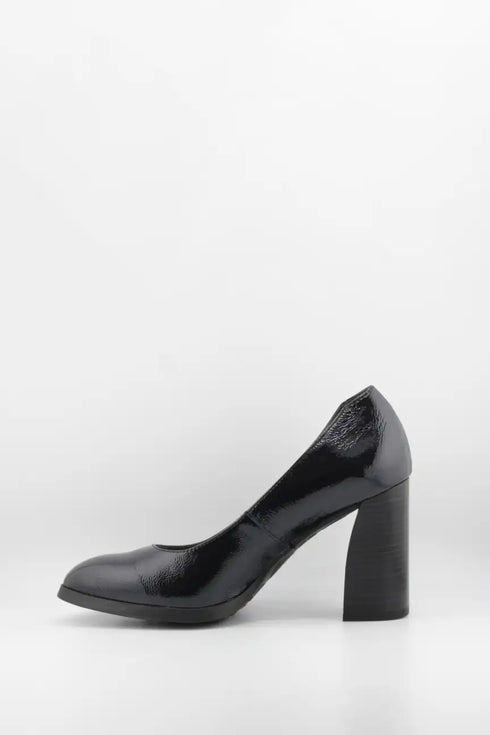 Wonders Patent Leather Block Heel Pumps